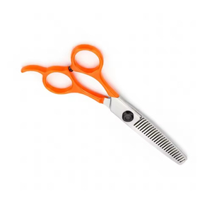 Adjustable Screw Hair Thinning Scissors Orange <b>Handle</b> Stainless Steel Texturizing <b>Shears</b> 50g Reusable Professional Salon - Product Image 2
