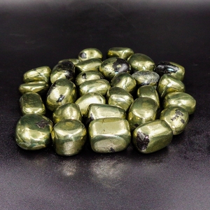 Pierres roulées naturelles de pyrite Apache, pyrite dorée, cristal de guérison pour la méditation Reiki, décoration énergétique, vente en gros - Product Image 3