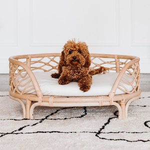 Fancy Wicker Cat <b>Bed</b> Unique Style Cute Pet Furniture Rattan Pet <b>Beds</b> With Comfortable Mattress Customization Accept - Product Image 3