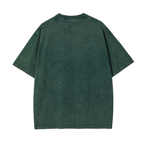 Camiseta Vintage para Hombre, Lavada, de Algodón Grueso, Estilo Vintage, Casual, Cuello Redondo, Suave, Transpirable, para Uso Diario - Product Image 2