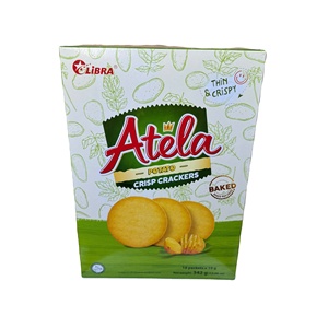 Thin Crispy ATELA Potato Crackers 342G Light Tasty Snack Suministro OEM - Product Image 1