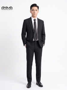 Traje de Negocios ANIMA de Lujo para Hombre, Antiarrugas y Transpirable, Ropa Formal de Oficina Ejecutiva Profesional con Cuello en V - Product Image 3