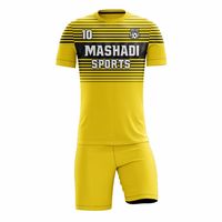 Nouveaux designs de maillots de football pour adultes, séchage rapide, respirant, tissu 100% polyester, antibactérien, personnalisable, vente en gros, short