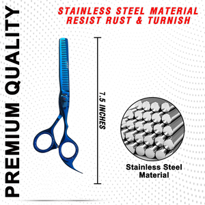 Professional Best Stainless Steel Blade Hair Beauty Cutting Thinning Scissors <b>Set</b> Blunt Tip Steel <b>Barber</b> Scissors Kit High - Product Image 5