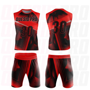 Ensemble d'uniformes de football professionnel 7 contre 7, maillot sans manches à capuche avec short, logo personnalisé, nom et numéro, vêtements de sport respirants - Product Image 3