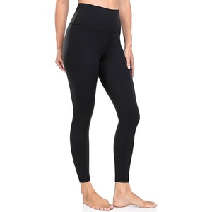 High-Waisted Plaid Full-Length Elastic Waist Spandex/Nylon Breathable <b>Leggings</b> Women-Tummy Control Yoga Pants <b>Workout</b> <b>Pockets</b> - Product Image 3