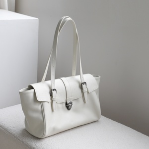 <b>Womens</b> Genuine Leather Tote <b>Bag</b> Manufacturer OEM Supplier Zipper Closure Adjustable Shoulder Strap Soft Handles <b>Gym</b> Use Everyday - Product Image 2