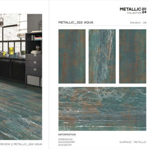 กระเบื้องพอร์ซเลนเมทัลลิก Kingz ขนาด 600x1200 มม. รุ่นพรีเมียมผิวมันเงา สำหรับตกแต่งผนังและพื้นภายในและภายนอกอาคาร ดีไซน์ทันสมัย พร้อมคุณสมบัติพิเศษ - Product Image 1