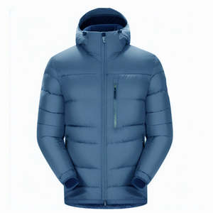 Chaqueta de exterior al por mayor de fábrica OEM ODM, chaqueta informal cortavientos para hombre con logotipo personalizado - Product Image 1