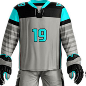 Conjunto de Uniforme de Hockey sobre Hielo, Manga Larga, Transpirable, de Secado Rápido, Jersey y Pantalones Deportivos Ligeros para Equipo Adulto - Product Image 6