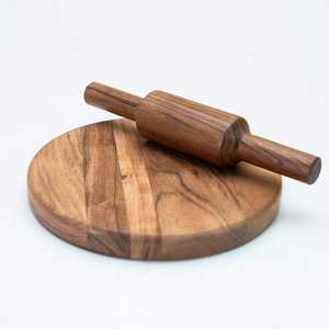 Tabla de Madera para Amasar con Rodillo, Superficie Grande para Amasar Masa de Pastelería, Chapati y Pizza - Product Image 1
