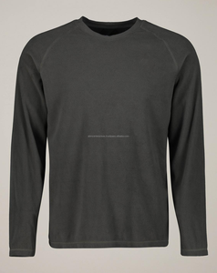 เสื้อสเวตเตอร์ของผู้ชายแบบปกติพอดีตัวฤดูหนาววัสดุซักแบบกรดปักลายสีพื้นดีไซน์ใหม่ผ้าโพลีเอสเตอร์/ ผ้าฝ้ายด้านหน้า - Product Image 5