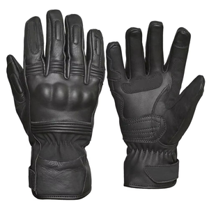 Guantes de Motociclismo Ligeros y Resistentes al Viento, de Cuero, con Protección Completa para los Dedos, Talla Personalizada, Cierre de Velcro, al Mejor Precio - Product Image 1