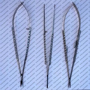 Juego de Instrumentos Oftalmológicos de Microcirugía Castroviejo Premium de 3 Piezas: Portaagujas TC, Micro Tijeras y Pinzas de 18 cm - Product Image 6