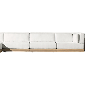 Sofá Seccional Premium para Exteriores, Estilo Contemporáneo, Estructura de Madera de Teca Indonesia, Sofá de Patio para Todo Clima, Muebles de Lujo para Resort - Product Image 5
