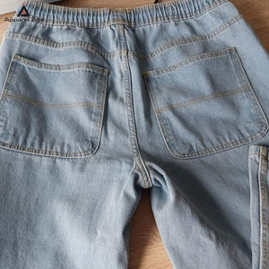 New Men's Fashionable Jogging <b>Jeans</b> Pants <b>Elastic</b> Bottom Casual Detail High Quality Stylish Pants - Product Image 5