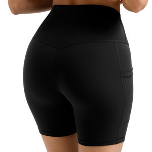 Pantalones cortos de yoga con spandex flexible para mujer - Product Image 5