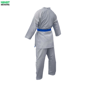 Uniforme de Taekwondo NAIMAT para Niños, Dobok de Algodón Blanco con Cinturón Azul, Corte Regular, Ropa Duradera para Artes Marciales - Product Image 5