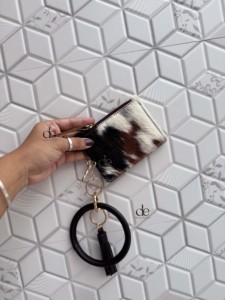 มาใหม่หนัง Cowhide จริงผู้ถือบัตร ATM สไตล์คลัทช์กระเป๋าสตางค์หนังสไตล์ตะวันตก U Nisex คลัทช์เหรียญคลัทช์ - Product Image 5