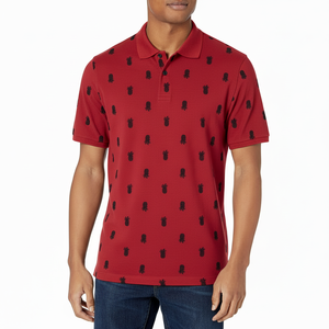 Polo de Cuello Alto Personalizado con Logotipo, 200GSM, 100% Algodón, para Hombre, Premium, Bordado, Camiseta de Golf - Product Image 1