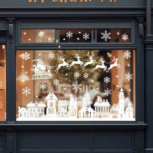 Pegatinas de Pared de PVC Electrostáticas con Diseño de Jirafa Estilo Nórdico, Decoración Ecológica para el Hogar, para Balcón y Sala de Estar - Product Image 2