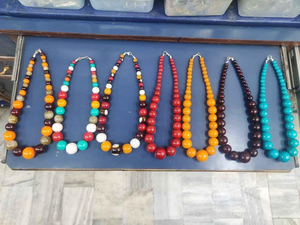 Collar de Resina Artesanal Estilo Africano Más Vendido, Collar de Bolas a la Moda para Mujeres, Bodas y Fiestas - Product Image 2