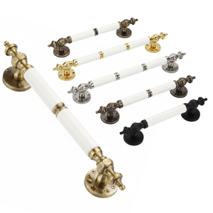 Hi-Safe <b>Modern</b> Marble Pull <b>Handle</b> – Elegant <b>Door</b> <b>Handle</b> in PVD Gold, Rose Gold & Matte Black Finish for Hotel, Home & Office - Product Image 1