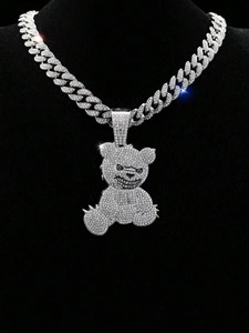 Pendentif en Moissanite Diamant Brillant de Luxe, Meilleures Ventes, pour Femme et Homme, Idéal pour Fêtes, Mariages, Fiançailles, Anniversaires et Cérémonies - Product Image 1
