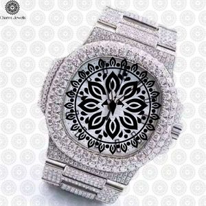 Reloj de Cuarzo Analógico de Acero Inoxidable para Mujer, Marca Charm Jewells, de Lujo, con Esfera Redonda de 38 mm, Cierre Plegable, Cristal de Zafiro Luminoso - Product Image 2