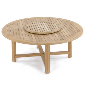 <b>Round</b> Wooden <b>Dining</b> <b>Table</b> <b>Solid</b> <b>Wood</b> Modern Design Stable Outdoor Patio Furniture 8 Seater - Product Image 2