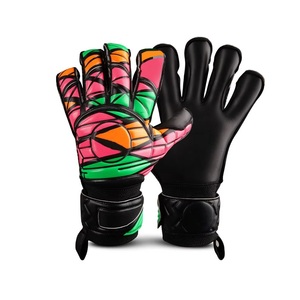 Gants de gardien de but en latex avec paume renforcée, support de poignet rembourré et fermeture Velcro - Product Image 1