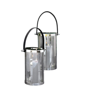 Long Candle Holder Hurricane Candleholder with <b>Black</b> Metal Base for Home Decoration Heat Resistant Design Candle Holder - Product Image 5