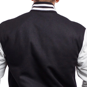 2026 Wholesale Men's Customizable Varsity Jackets <b>Stand</b> Collar Front Logo Windproof Quick Dry Features Winter Ready OEM Service - Product Image 2