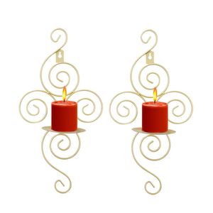 Contemporary Metal Candle Sconce Wall Holder For Stylish Living Room Bedroom And Hallway Decoration - Product Image 4