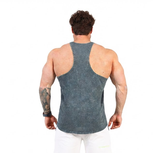 Custom OEM Wholesale Supplier High GSM Heavyweight Gym Workout Tank Top <b>Singlet</b> Bulk Manufacturer Private Label - Product Image 6