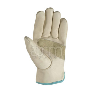 Gants de travail en cuir véritable pour hommes, gants de sécurité, gants de travail de couleur unie - Product Image 6