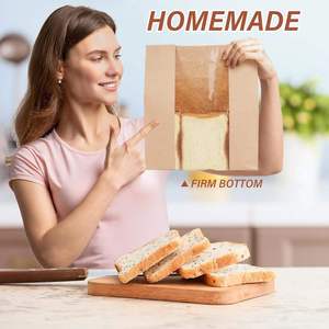 ถุงกระดาษคราฟท์แบบซิปล็อค ทำมือ ปรับแต่งได้ สำหรับใส่อาหารอบ อาหารเช้า อาหารกลางวัน ขนาด 35x21x9 ซม. มีหน้าต่าง - Product Image 5