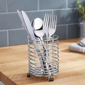 Support à Couverts en Acier Inoxydable – Organisateur de Cuillères, Fourchettes et Couteaux pour Cuisine, Table à Manger et Comptoir – Rangement d'Ustensiles - Product Image 4