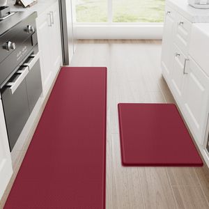 2 Tappeti da Cucina Antifatica, Tappetini Ammortizzati Antiscivolo per Scrivania, Tappetino Impermeabile per Pavimento della Cucina - Product Image 1