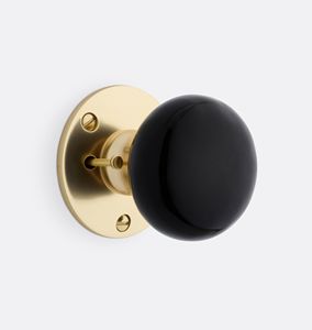 Bouton de meuble en laiton noir très vendu - Bouton rond pour armoires et placards, disponible en différentes couleurs, principalement utilisé pour les bureaux, les écoles et les hôtels - Product Image 1