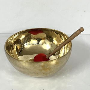 Cuenco tibetano de bronce hecho a mano de alta calidad, original, personalizado, martillado a mano, con temática budista, para meditación. - Product Image 5