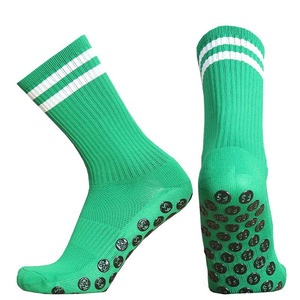 High Quality <b>Custom</b> Crew Sport <b>Grip</b> Football Soccer <b>Socks</b> Breathable Anti-Slip Football Sports <b>Socks</b> with <b>Custom</b> Logo - Product Image 1