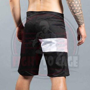 Shorts de boxe en tissu doux au toucher, 100% polyester extensible, de qualité supérieure, nouvelle arrivée, logo entièrement personnalisé, fabriqué au Pakistan - Product Image 2