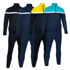 ชุดวอร์มผู้ชายแบบ Color Blocking ซิปยาวเต็มตัว มีกระเป๋าข้าง ระบายอากาศได้ดี ผลิตจากโพลีเอสเตอร์ผสมคอตตอน เหมาะสำหรับใส่ในฤดูใบไม้ร่วง ทรงปกติ - Product Image 1