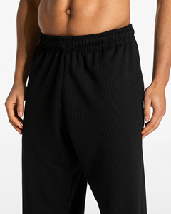 Men's High Quality 100% Cotton Jogging Sweatpants Casual Sports Style Straight Leg Pants Custom <b>Logo</b> Breathable Sweat pants - Product Image 5