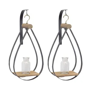 Wabi Sabi Artistic Metal Flower <b>Vase</b> Rustic Birthday Hanging <b>Decoration</b> ZAHID EXPORTS Bulk Export Supplier - Product Image 1