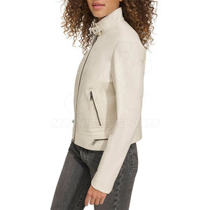 Chaqueta de Cuero para Mujer, Diseño Moderno, Calidad Premium, Venta en Línea, Bajo MOQ, Suministro de Fábrica - Product Image 4