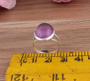 Real Turquoise Sterling Silver Bezel Setting <b>Ring</b> Healing <b>Crystal</b> Boho Adjustable Wedding Party Jewelry Spiritual Gift - Product Image 1