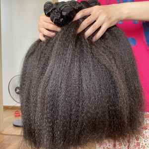 BEST 100% Extensiones Camboyano de cabello rizado de cabello humano - Product Image 5