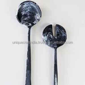 Top Quality Best quality resin <b>spoon</b> for handmade polished <b>salad</b> use for restaurants for home use 12 inches size - Product Image 5